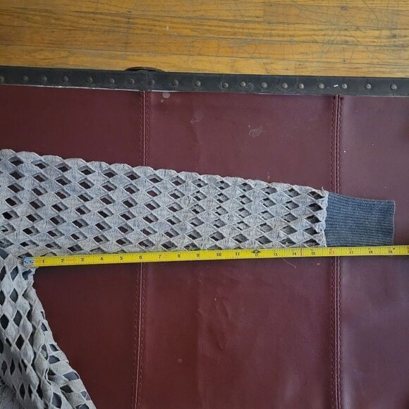 Special Edition Zara Diamond Pattern Overlay Long Sleeve Top W/B Collection - Picture 14 of 16